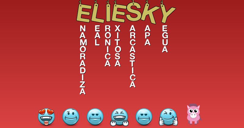 Emoticones para eliesky - Emoticones para tu nombre