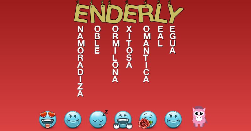 Emoticones para enderly - Emoticones para tu nombre