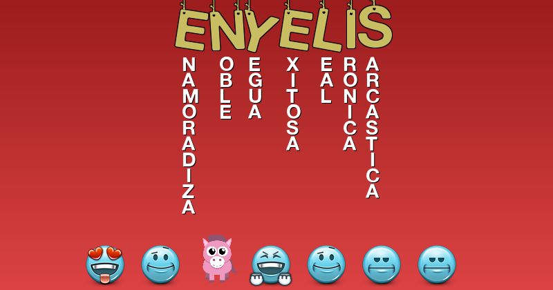 Emoticones para enyelis - Emoticones para tu nombre