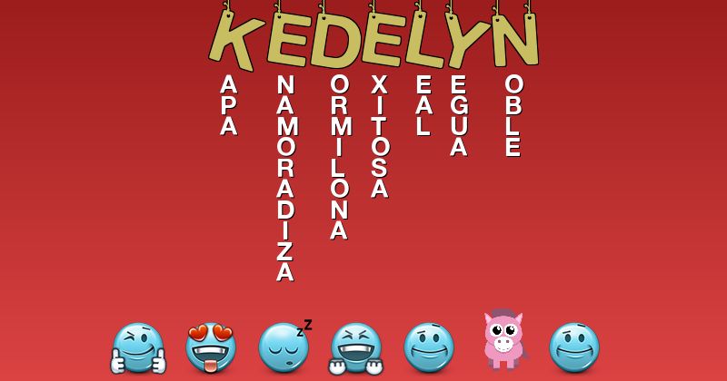 Emoticones para kedelyn - Emoticones para tu nombre