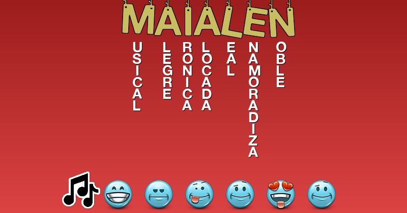 Emoticones para maialen - Emoticones para tu nombre