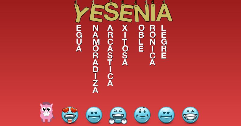 Emoticones para yesenia - Emoticones para tu nombre