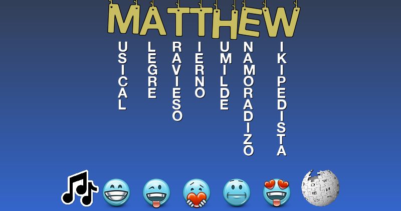 Emoticones para matthew - Emoticones para tu nombre