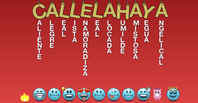 Emoticones para callelahaya23 - Emoticones para tu nombre