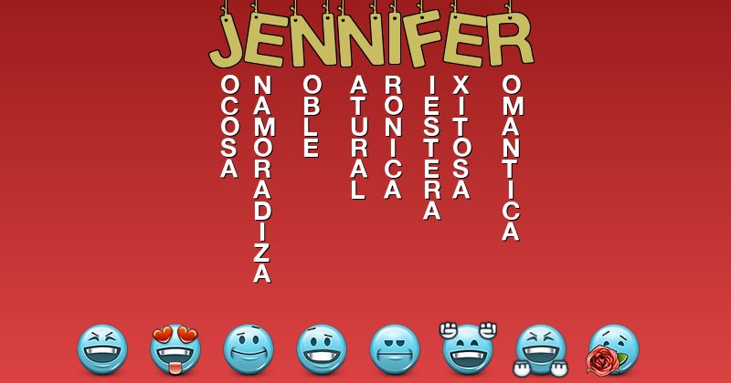 Emoticones para jennifer - Emoticones para tu nombre