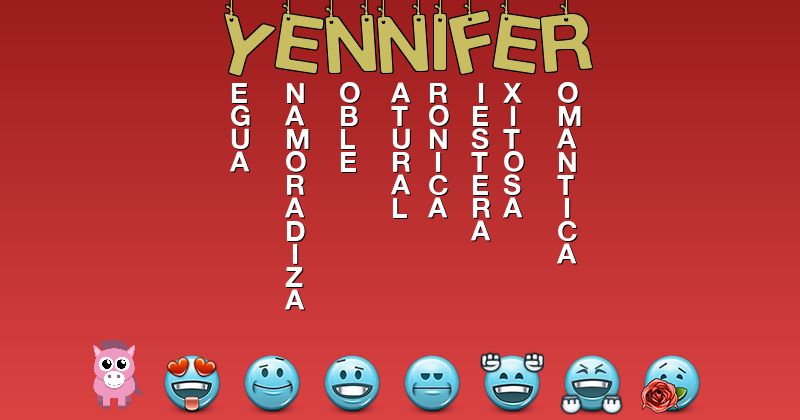 Emoticones para yennifer - Emoticones para tu nombre