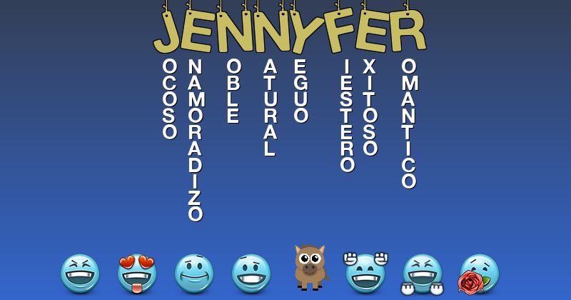 Emoticones para jennyfer - Emoticones para tu nombre
