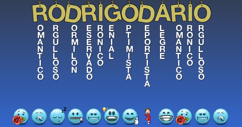 Emoticones para rodrigodarío - Emoticones para tu nombre