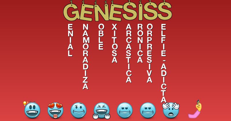 Emoticones para genesiss - Emoticones para tu nombre