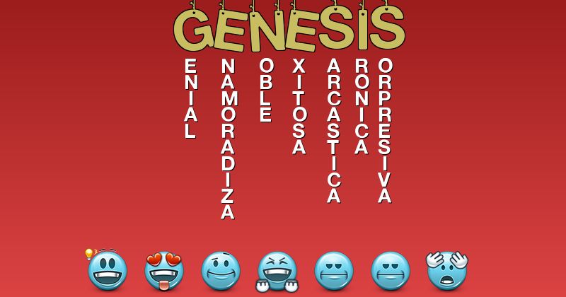 Emoticones para genesis - Emoticones para tu nombre