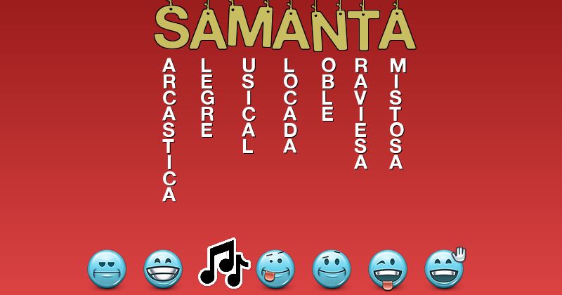 Emoticones para samanta - Emoticones para tu nombre