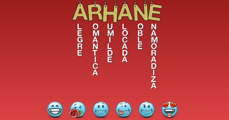 Emoticones para arhane - Emoticones para tu nombre