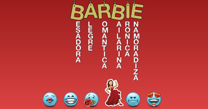 Emoticones para barbie - Emoticones para tu nombre