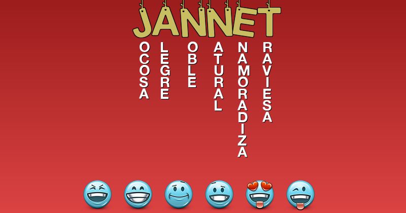 Emoticones para jannet - Emoticones para tu nombre