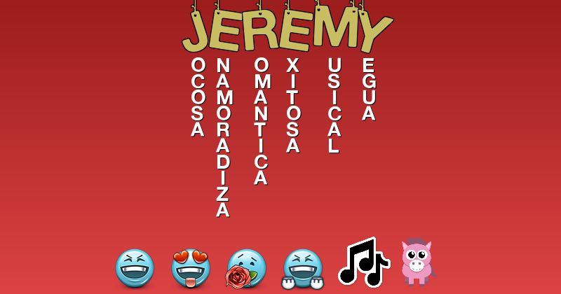Emoticones para jeremy - Emoticones para tu nombre