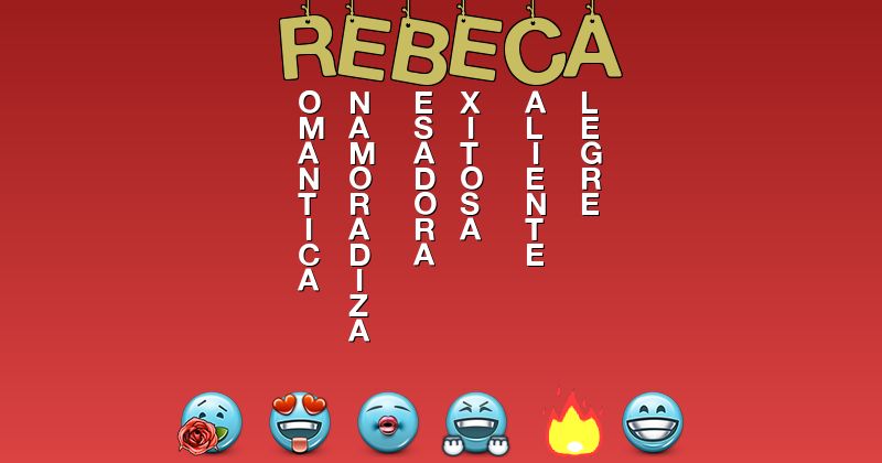 Emoticones para rebeca - Emoticones para tu nombre