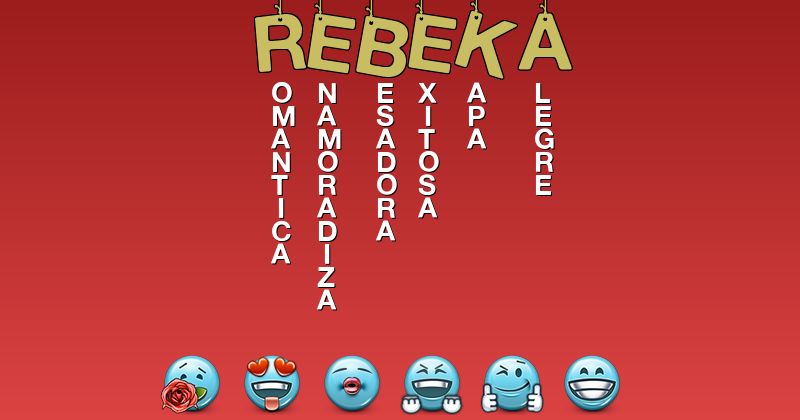 Emoticones para rebeka - Emoticones para tu nombre