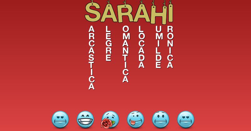 Emoticones para sarahi - Emoticones para tu nombre