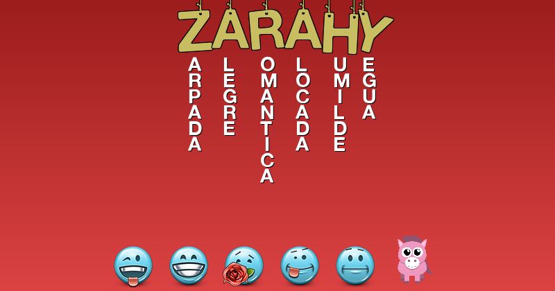 Emoticones para zarahy - Emoticones para tu nombre