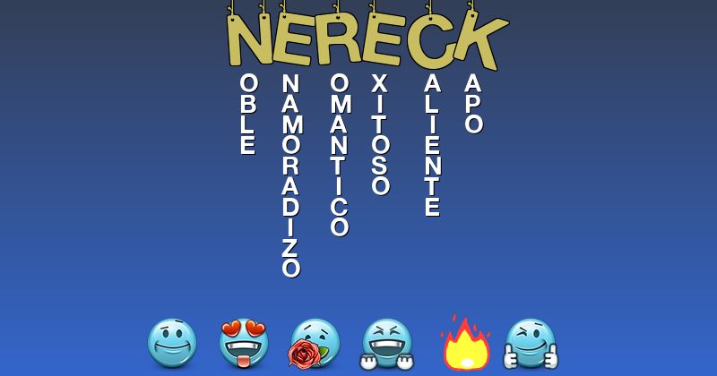 Emoticones para Ñereck - Emoticones para tu nombre