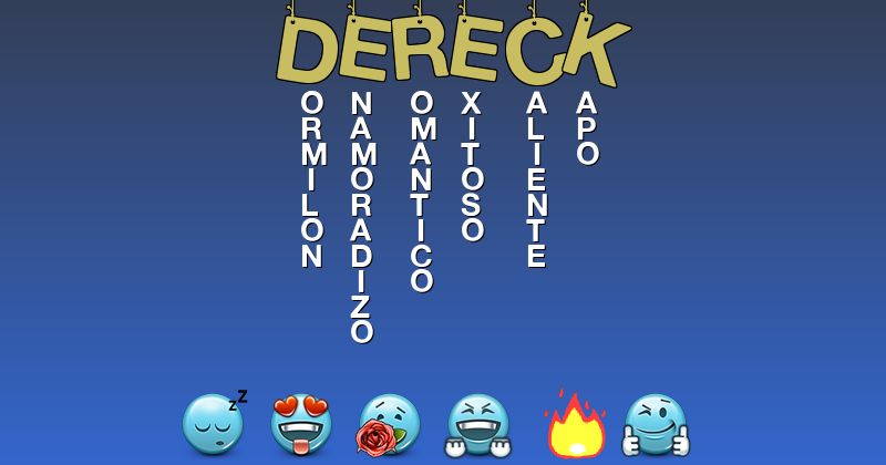 Emoticones para dereck - Emoticones para tu nombre