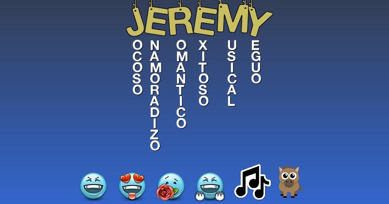 Emoticones para jeremy - Emoticones para tu nombre