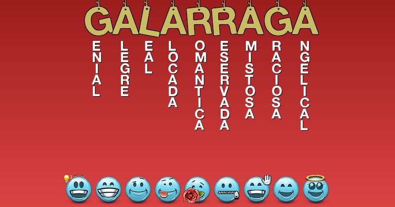 Emoticones para galarraga - Emoticones para tu nombre