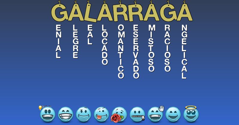 Emoticones para galarraga - Emoticones para tu nombre