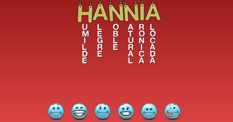 Emoticones para hannia - Emoticones para tu nombre