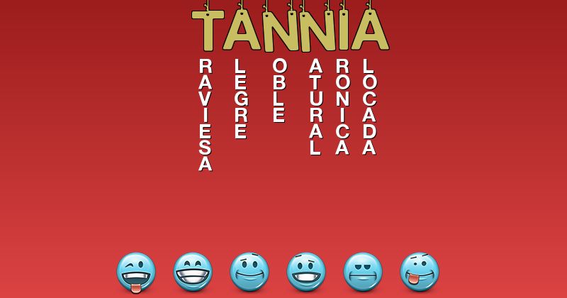 Emoticones para tannia - Emoticones para tu nombre