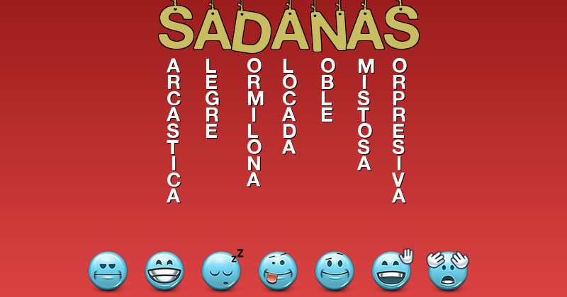 Emoticones para sadanas - Emoticones para tu nombre