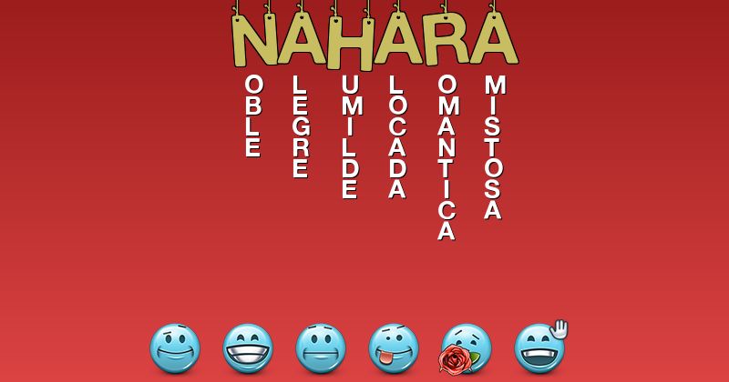 Emoticones para nahara - Emoticones para tu nombre