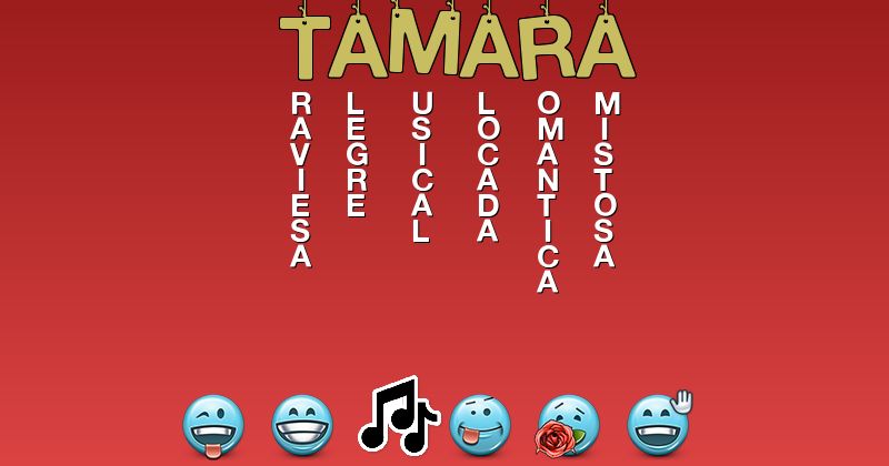 Emoticones para tamara - Emoticones para tu nombre