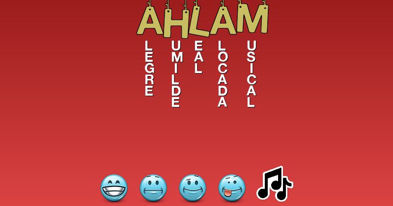 Emoticones para ahlam - Emoticones para tu nombre