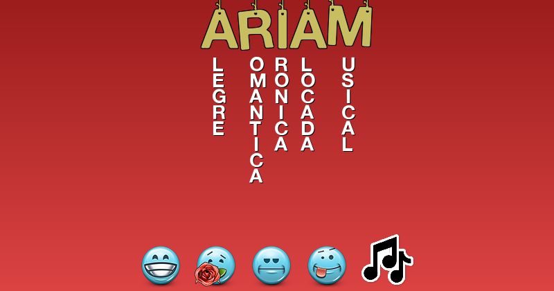Emoticones para ariam - Emoticones para tu nombre
