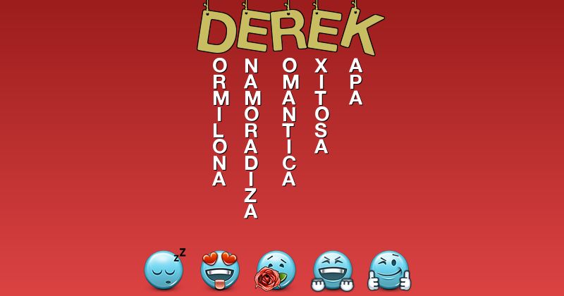 Emoticones para derek - Emoticones para tu nombre