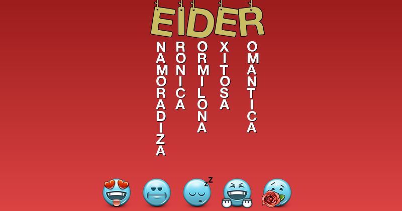 Emoticones para eider - Emoticones para tu nombre