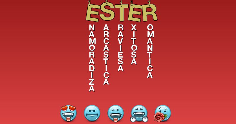 Emoticones para ester - Emoticones para tu nombre