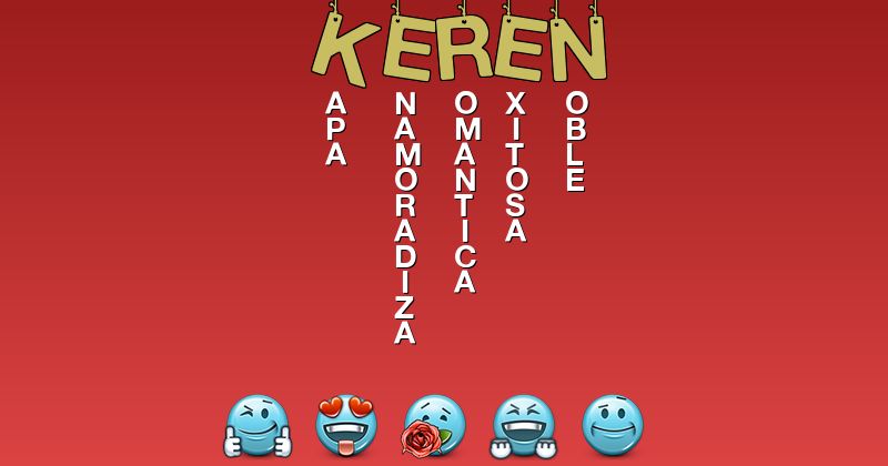 Emoticones para keren - Emoticones para tu nombre