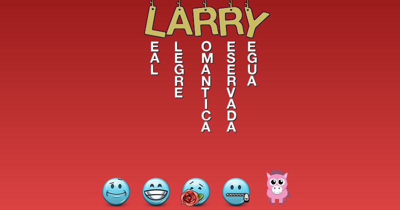 Emoticones para larry - Emoticones para tu nombre