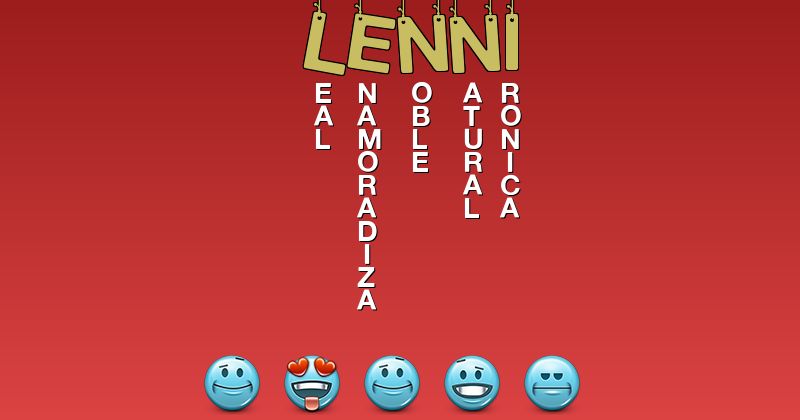 Emoticones para lenni - Emoticones para tu nombre