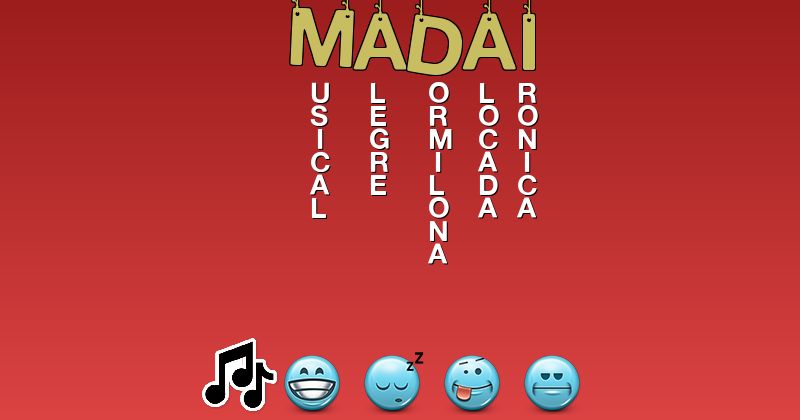 Emoticones para madai - Emoticones para tu nombre