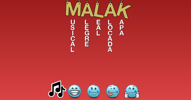 Emoticones para malak - Emoticones para tu nombre