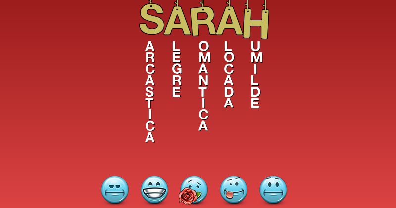 Emoticones para sarah - Emoticones para tu nombre