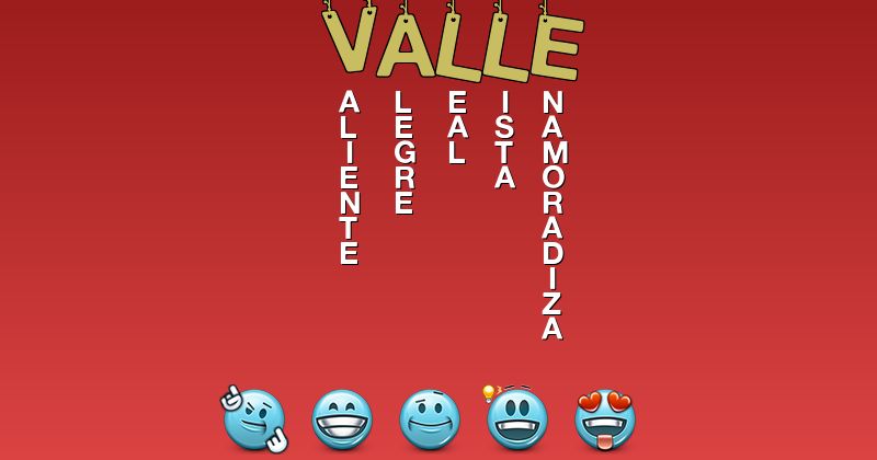 Emoticones para valle - Emoticones para tu nombre