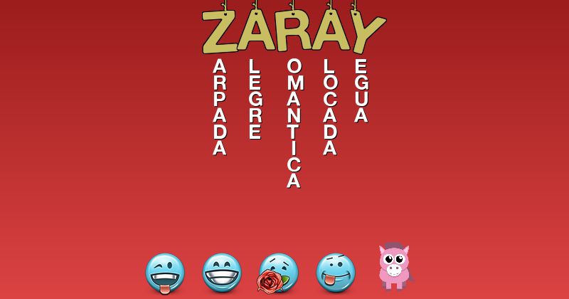 Emoticones para zaray - Emoticones para tu nombre