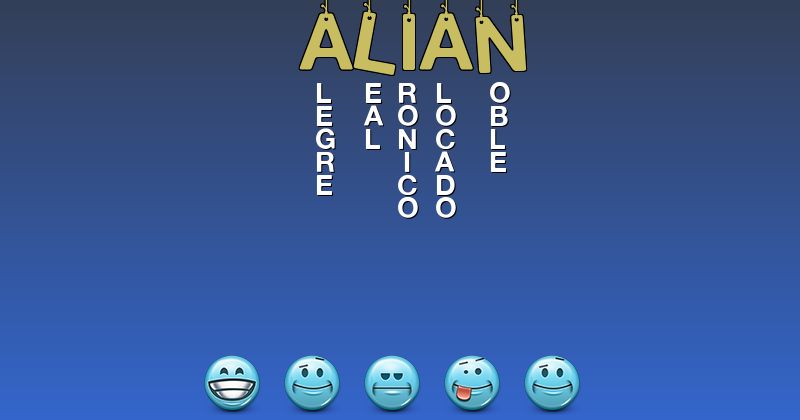 Emoticones para alian. - Emoticones para tu nombre