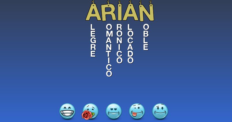 Emoticones para arian - Emoticones para tu nombre