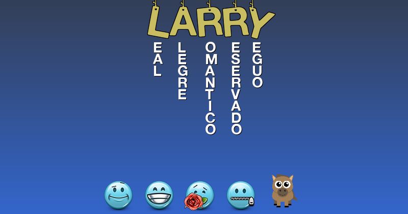 Emoticones para larry - Emoticones para tu nombre