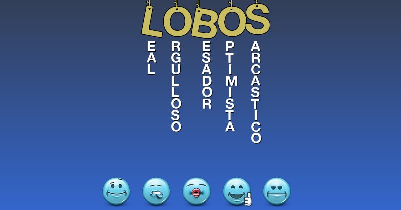 Emoticones para lobos - Emoticones para tu nombre